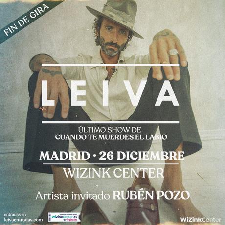 Leiva anuncia fin de gira en el WiZink Center con Rubén Pozo de telonero