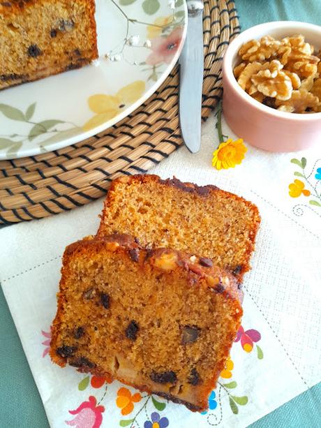 Banana bread - Bizcocho de plátano y chocolate