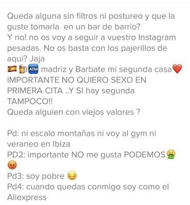 Mis reglas de Tinder y otras polémicas de la soltería