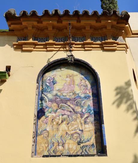 La iglesia de San Juan de la Palma (21): el retablo cerámico de la Ánimas Benditas del Purgatorio.