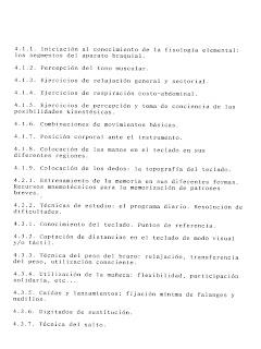 Programación: Iniciación a la secuenciación de contenidos del aprendizaje pianístico, por Agustín Manuel Martínez (de 8 a 10 años)