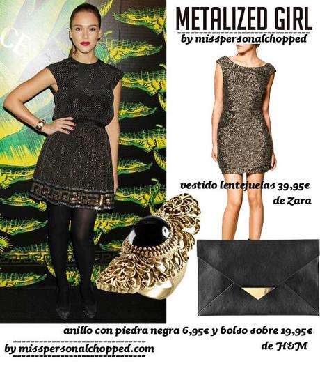 Get the look: como Jessica Alba de Versace pero por menos de 70 euros!