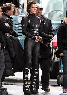 Fotos de Milla Jovovich en el rodaje de 'Resident Evil: Retribution'