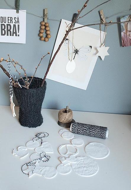 Adornos navideños con arcilla Fimo