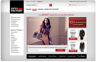 La cadena de outlet de Grupo Cortefiel, Fifty Factory , abre “tienda online”