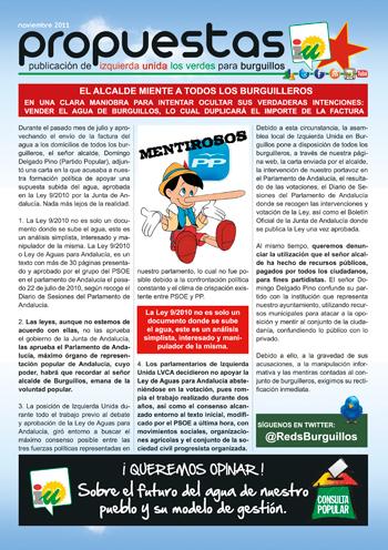 PROPUESTAS: El Boletín Informativo de IU Burguillos