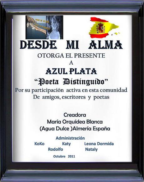 RECONOCIMIENTO EN DESDE MI ALMA