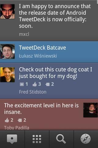 TweetDeck  para android, todas las redes sociales