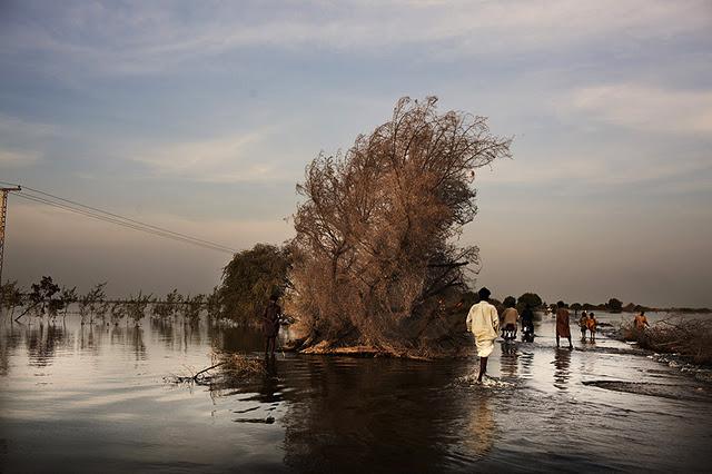 El estoicismo paquistaní. Inundaciones. 2011