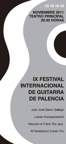 Comienza el IX Festival de Internacional de Guitarra de Palencia, del 15 al 19 de noviembre.