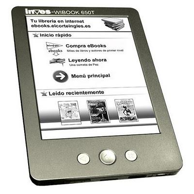 Inves Wibook 650T, el ereader de El Corte Inglés