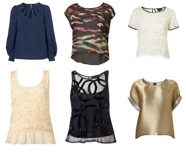 Blusas y vestidos en Topshop