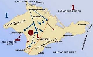 Toda Crimea, menos la fortaleza de Sebastopol, se encuentra ya en manos de Manstein - 16/11/1941.