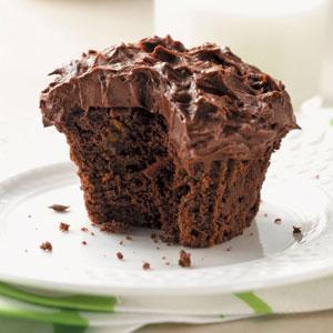 Cupcakes de chocolate Receta Zucchini