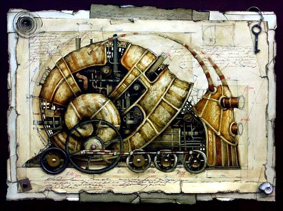 Vladimir Gvozdariki :: ilustraciones y esculturas steampunk