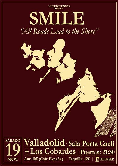 Sorteo de cinco entradas dobles para Smile + Los Cobardes en Valladolid