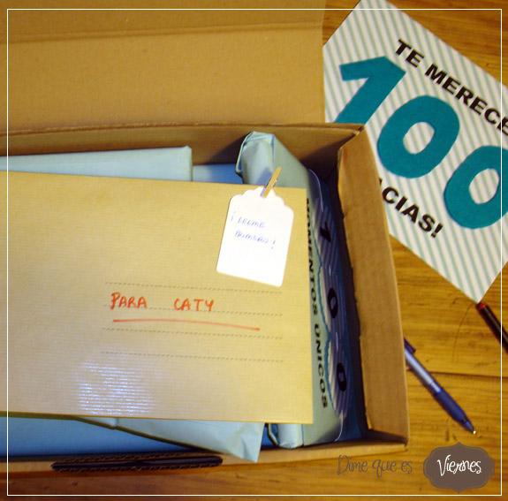 Nuestro regalo al Seguidor nº 100 y 100 gracias a todos.