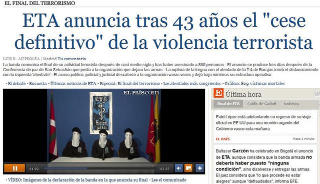 Khadafi y ETA: el fin de una era