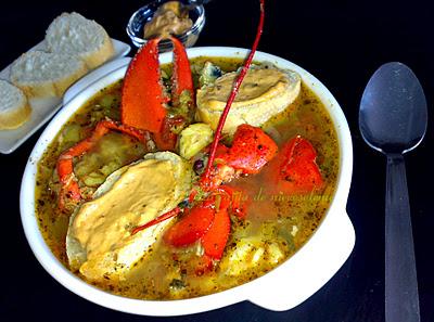 Bullabesa de bogavante y salsa rouille