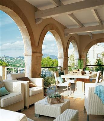 CASA RUSTICA BLANCA Y AZUL