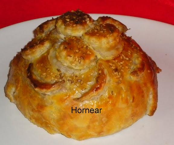 Camembert en croute con foie y frambuesas