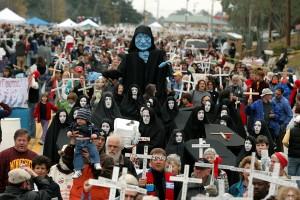 Vigilia de protesta en Georgia, Estados Unidos, contra la Escuela de Las Américas