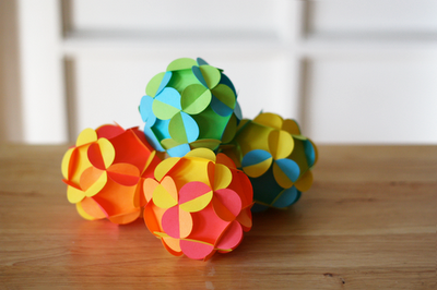 Diy: Bolas de papel decorativas en 3D