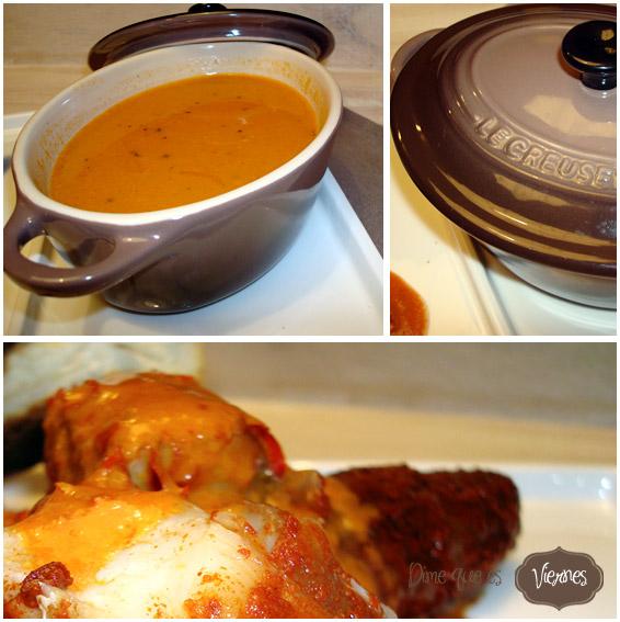 Sopa Bullabesa de rape alangostado y gambas