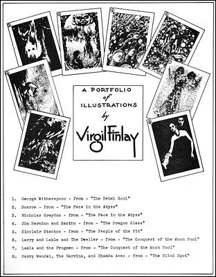 Virgil Finlay Famous Fantastic Mysteries Portfolio ~ 1942