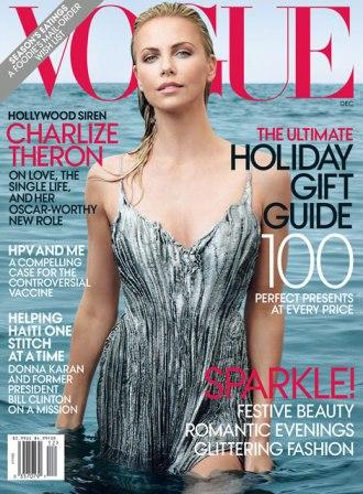 Charlize Theron fabulosa en portada de Vogue USA, diciembre 2011