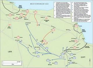 Los británicos avanzan ante la impasibilidad de Rommel, que finalmente envía a su encuentro un Kampfgruppe Panzer - 19/11/1941.