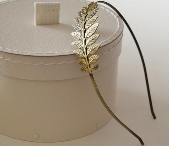 Diadema Griega color Bronce