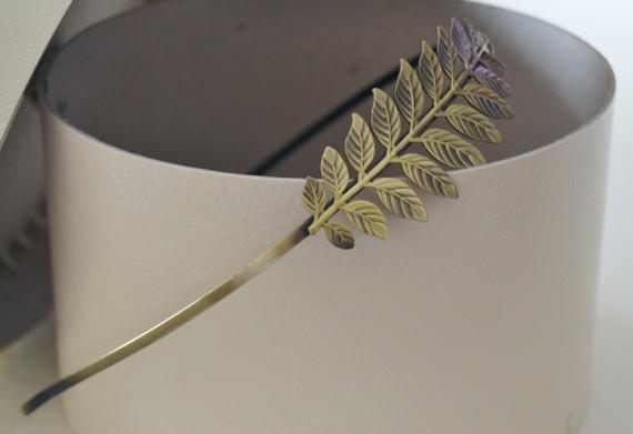 Diadema Griega color Bronce