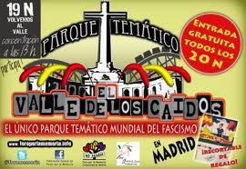 Como creyente me duele que el Valle de los caídos, perviva como  un monumento del fascismo y la dictadura.