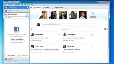 Skype permitirá a los usuarios realizar llamadas utilizando su perfil de Facebook