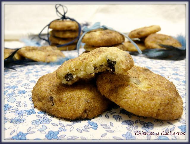 Galletas de canela con pepitas de chocolate