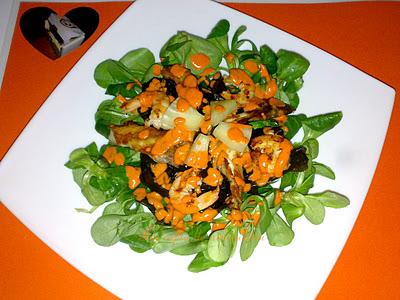 Ensalada de Wakame con crujiente de ventresca de bonito