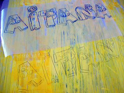 haciendo un cartel para Aitana