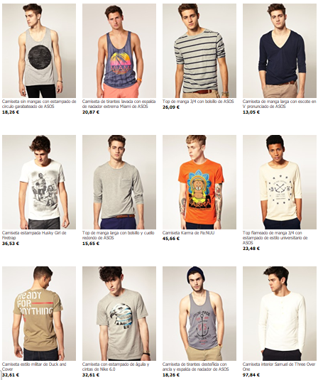 Camisetas para chico