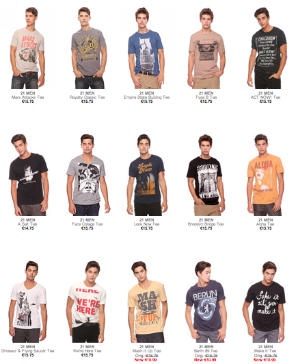 Camisetas para chico