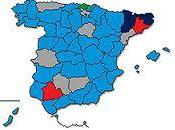 Escaños injustos tiñen mapa azul