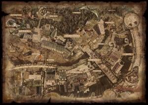 Una pequeña parte del mapeado. Dark Souls juega con la verticalidad de forma magistral.