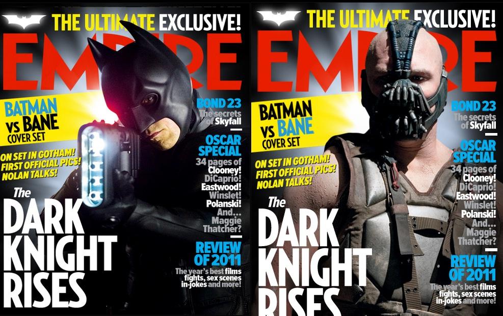 Batman y Bane en la portada de Empire