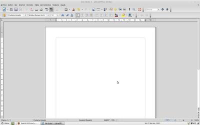 Libreoffice en español con LMDE