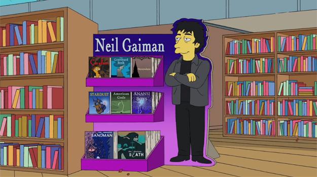 Neil Gaiman en los Simpsons