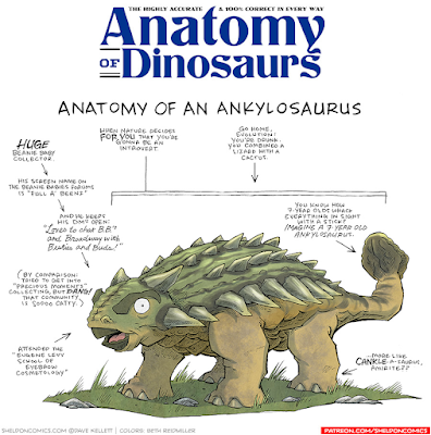 La anatomía de criaturas del pasado vista por Dave Kellett (III)