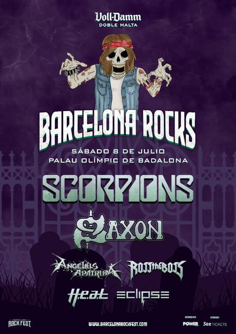 Barcelona Rocks el 8 de julio con Scorpions y Saxon