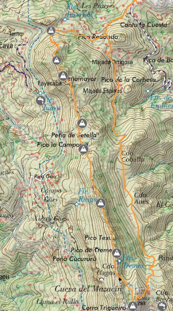 Integral a la Sierra de Peñamayor desde Les Praeres