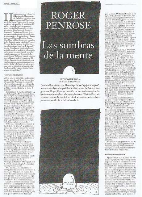 ROGER PENROSE Y LA FILOSOFÍA DE LA MENTE (1997)
