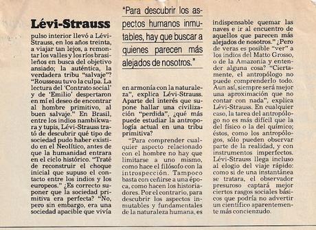DOSSIER SOBRE LÉVI-STRAUSS (1988)